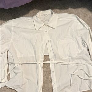 Oak + Fort White Shirt small